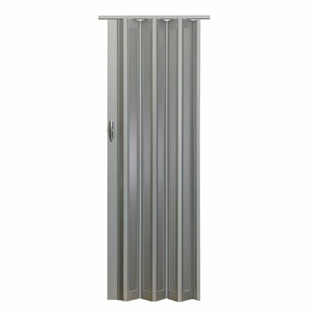 GUARDERIA 36 x 80 in. Metro Frosted Folding Doors, Aluminum Turquoise GU3034553